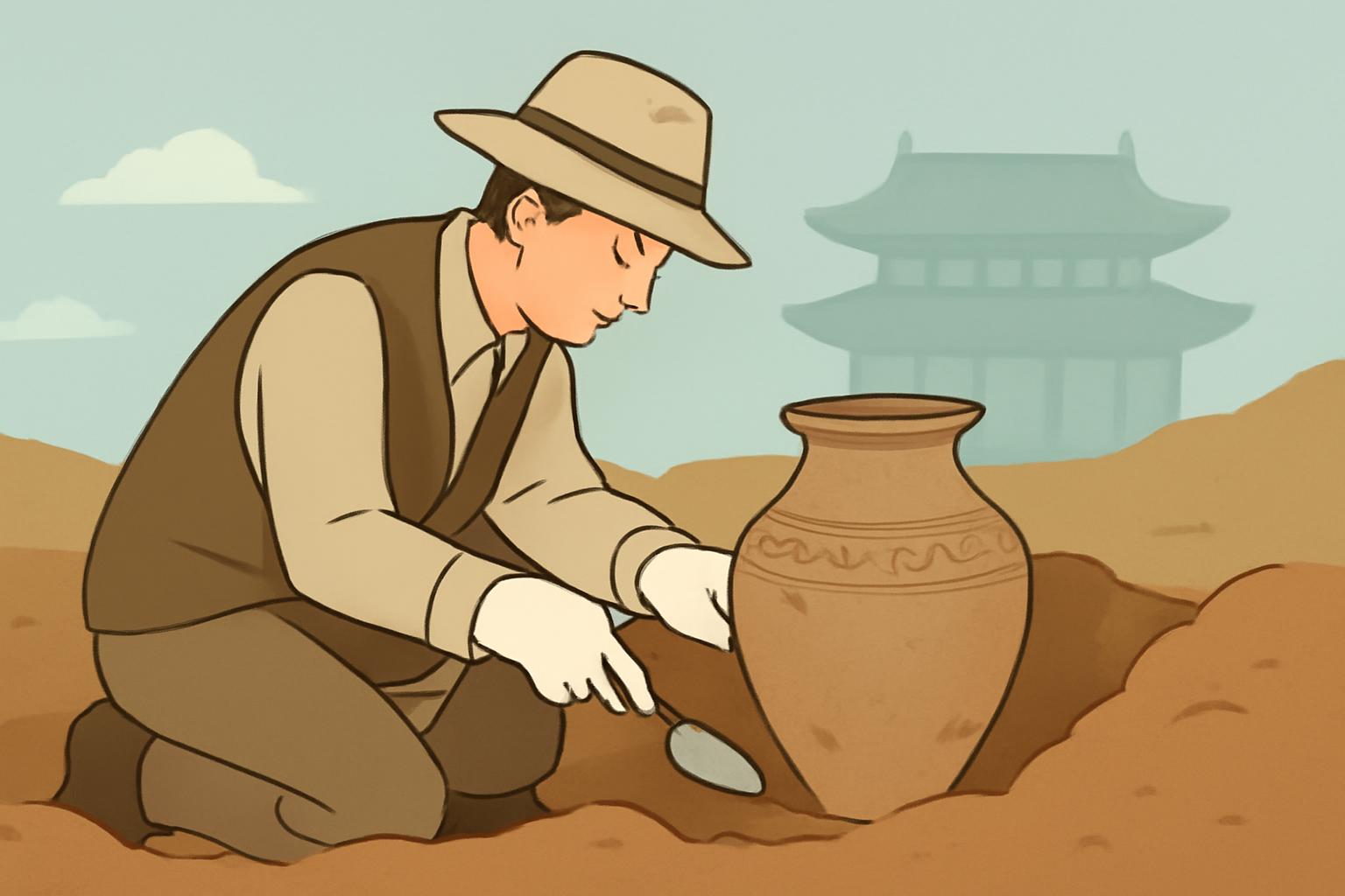 고대 문화유산 발굴 현장을 담은 사진으로, 역사 해석이 바뀌는 순간을 보여준다.